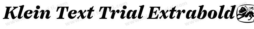 Klein Text Trial Extrabold字体转换